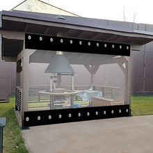 AMEPOO Outdoor Tarpaulin Curtain, Pergola Rainproof Side Panels, for Porch, Gazebo, Cabana(8.5x3m/27.88x9.84ft)