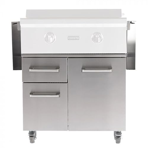 Coyote 30" Grill Cart for Flat Top Grill - C1FTCART