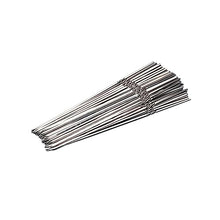 NYTFHMS Stainless Steel BBQ Skewer, Thread Design, Anti-Slip, Anti-Scald, Flat Skewers for Grilling, for Meat Shrimp Chicken Vegetable,35 * 0.36 * 0.1cm-500