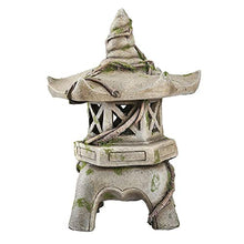 JOMRTS Asian Lantern Solar Pagoda Garden Statue Decor Garden Ornament