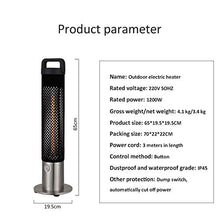 Instant Heater Patio Heater Freestanding Stainless Steel Outdoor Heater Fast Heating Radiator Portable with Carry Handle Heaters for Home-Black 65cm (65cm Black)