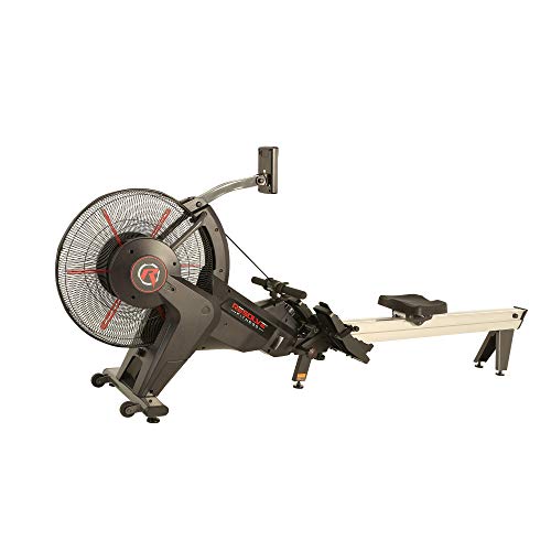 RESOLVE FITNESS R1 Commercial Dual Drive Rower Gray Red Black