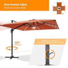 OROTLECT 138'' x 108'' Rectangular Lighted Cantilever Umbrella