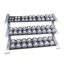 Body-Solid SDKR1000DB Pro Clubline 3-Tier Dumbbell Rack Black