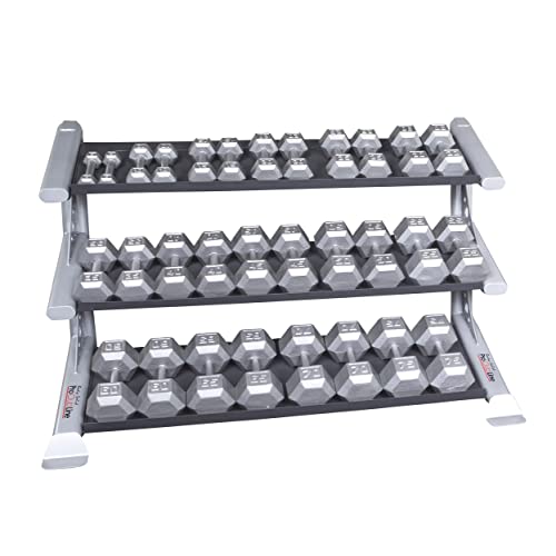 Body-Solid SDKR1000DB Pro Clubline 3-Tier Dumbbell Rack Black
