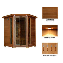 Blue Wave Radiant Saunas BSA1320 Whistler Cedar Infrared Sauna 3-4 Person