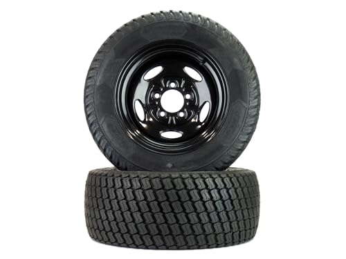 (2) Flat Free Turf Tire Assemblies 24x9.50-12 Compatible With Hustler X-One 52" 54" 782078