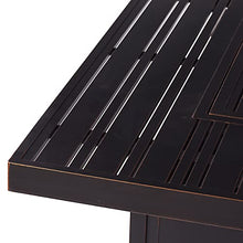 Oakland Living Square 42 in. x 42 in. Aluminum Propane Fire Pit Table with Glass Beads, Two Covers, Lid, 57,000 BTUs in Copper Finish