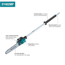 Makita XUX02SM1X6 18V LXT® Brushless Couple Shaft Power Head Kit w/String Trimmer, Pole Saw, Art. Hedge Trimmer & Blower Attachments (4.0Ah)