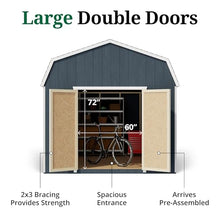 Little Cottage Co. 10x12 Value Gambrel Barn with 6 ft. Sidewalls, Outdoor Wood Storage Shed Do-It-Yourself Precut Kit
