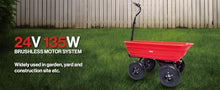Kaimei Electric Wheelbarrow Utility Cart 264 lbs Capacity Black+Red