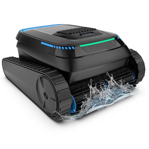 BOTLIFE Cordless Pool Robot Vacuum for Inground Pools, 5000 GPH Powerful Suction Robotic Pool Cleaner, Wall Climbing & Waterline Scrubbing, Smart Navigation for Floor/Wall/Waterline