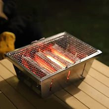 Barbecue Grill Folding Stainless Steel Smoker Grill for Picnic Garden Terrace Camping Travel