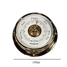 ZLyXZQG Glass Barometer,Outdoor Temperature Gauge,Traditional Barometer Features an Adjustable Pressure Change Indicator(15CM)