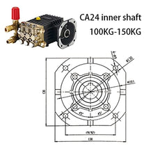 PIGENE Adjustable Small Submersible Pump High Pressure Cleaner Pump Head Assembly 380V/220V Household high Power Copper (Color : 1)