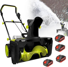 Cordless Electric Snow Shovel, 40V Battery-Powered Snow Blower 4Batteries