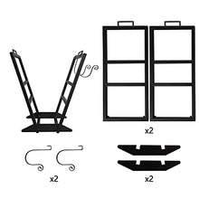 Tiuheyo Indoor and Outdoor Firewood Storage Rack Sturdy Iron Wood Stacking Rack with Firewood Support Frame, Wood Stacking Rack Storage Rack