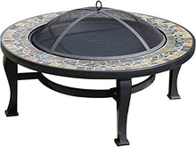 Garden Fire Pit Grill Bowl Grill Barbecue Rack Fire Pits Outdoor Portable Fire Pit, Round Outdoor Fireplace and Grill Set, Used for Backyard Garden Patio Terrace, 86cm/33.9"