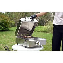 MNSSRN Outdoor Gas Grill Pizza Maker, Light Camping Picnic Grill, BBQ Pizza Oven with Thermometer for Outdoor Garden Grill and Gas Grill