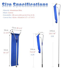 DFEDHF Adjustable Lightweight Aluminum Snow Rake 6.2-21 ft for Roofs, Solar Panels & Porches, Easy Snow Clearing Tool for Seniors, Includes Scraper - Portable Snow Removal Solution, with Oxford Cloth