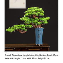 GRFIT Artificial Bonsai Pine Bonsai Indoor Decoration Fake Bonsai Artificial Plants Good Luck Fortune Bonsai Tree Artificial Living Room Accessories Room Office Decoration for Home Office (Color : A)