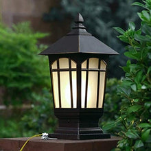 SyLaBy Column Head Lamp, Waterproof Outdoor Door Pillar Lamp Creative Outdoor Courtyard Garden