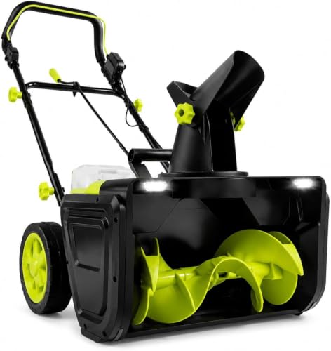 Battery Powered Snow Blower, 20-Inch Width, 25FT Throw, 40V, LED