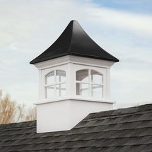 Good Directions Westport Vinyl Aluminum Roof Square Cupola 26" x 42" White and Black