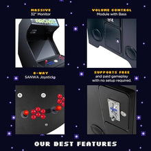 Creative Outdoor Distributor Full-Size Arcade Machine 4 Player 5100 Games 32" Screen