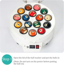 FYLFANYAN Cleaning Machine and Polishing Pool 2 in 1, Electronic Cleaning Machine of Automatic Cleaning Balls ~/