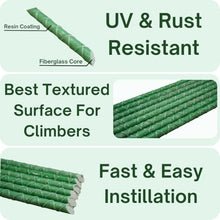Garden Stakes - 5Ft Coated Fiberglass Plant Stakes - Quantity Options (200)