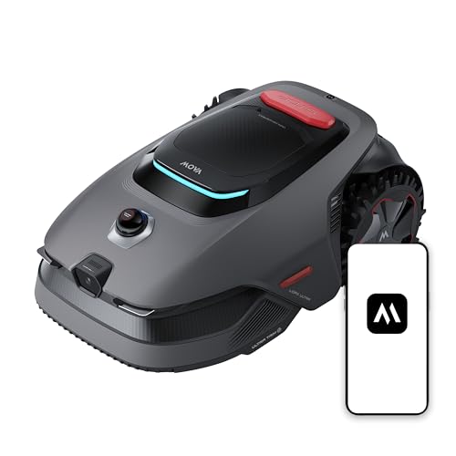 MOVA LiDAX Ultra 2000 with Blade Kit Robot Lawn Mower Wire Free Robot with 4G for 0.5 Acre, RTK Free+360° 3D LiDAR+AI Vision Mapping, Edge Cutting, Cutting Height 1.2"-3.9", 45% Slope, 150Managed Zone