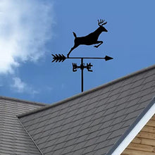 Weathervane,Weathervane Metal For Roof Garden Yard Deer Weathervanes Metal Weather Vane Wind Direction Measuring Instrument Roof Installation Weather Vane Farm Scene Garden Art Deco Accessories
