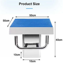 USZWBY Pool Diving Platform, Swimming Pool Diving Board with 304 Stainless Steel Base Anti Slip Countertop Surface Inclined at 9°, Diving Equipment for Competition
