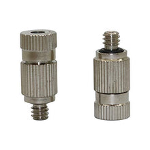 Pfeilzieher Quick Connect Hose Fittings 3/16" Male Thread Spray Nozzle Garden Sprinkler Plant Cooling Systeem High Pressure Misting Nozzles Fogging Sprayers 40 Pcs (Color : 0.1 mm Mist)