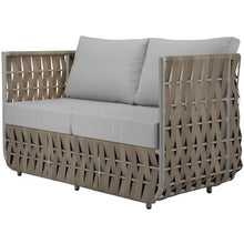 Source Furniture Scorpio Aluminum Frame Outdoor Loveseat Gray/Silver