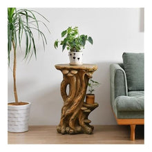 WOAITIANTIAN Vase Stand Home Decoration Creative Floor Display Base, Imitation Root Carving Plant Stand