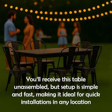 63" x 31" Metal Bistro Table Set – 7 Piece Indoor Outdoor Cafe Seating for Patio or Restaurant