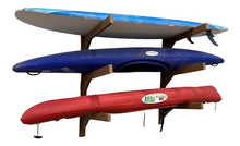 Log Kayak Rack Wall Kayak Holder Recycled Plastic Surfboard Rack Nutmeg Brown