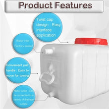 DIROVO Rain Barrels Thick Plastic Water Tank,110L/160L/200L/310L Emergency Barrel with Spigot for Outdoor, Hiking, Hurricane(310L)