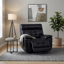 Furnifact Leather-Upholstered Power Lift Recliner Chair with Dual Motor, Electric Recliner Chairs for Adults Living Room, Black