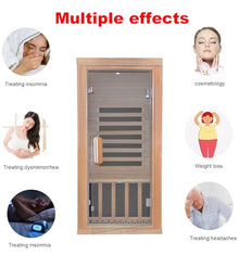 Kang Share Infrared Sauna Room 1260W Graphene Carbon 1 Person Canadian Hemlock KSH-A01