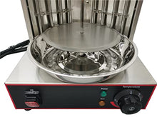 BREVELTION Electric 2 Burners Turkish Barbecue Machine Shawarma Maker Kebab Gyro Grill Stainless Steel Vertical Rotating Oven with Meat Catch Pan and Adjustable Tempereture