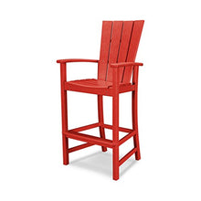 POLYWOOD® Quattro Adirondack Bar Chair in Sunset Red