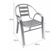 JOSOGO Indoor/Outdoor Bistro Table and Chairs Set for Patio Stainless Steel Folding, Kitchen Prep & Work, Board Games and Camping Picnic(B)