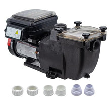 Rx Clear 1.65 THP Variable Speed Inground Pool Pump | Energy Efficient, Dual Voltage 115/230V | 4-Speed, Quiet TEFC Motor | Large Strainer Basket | 1.5" Ports for In-ground Swimming Pools