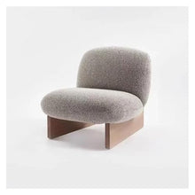 OUTIFUOSSR Italian Light Luxury Leisure Chair Designer Sofa Living Room Lamb Wool Single(B)