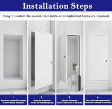 Innovz Wall Ceiling Access Panel Attic Access Door, Heavy-Duty Metal Access with Key Latch, 24 30 32 36 39 44 48 in Concealed Plumbing Cables Access Doors(WxH(22x36in))