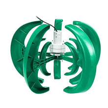 HENGJINGTR Vertical Low Noise Wind Turbine with MPPT Controller,800W 12V/24V/48V Wind Generator 5 Blades Suitable for Outdoor Power Generation,48v