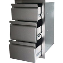 RCS Valiant Series 17-Inch Stainless Steel Triple Access Drawer - VTD3